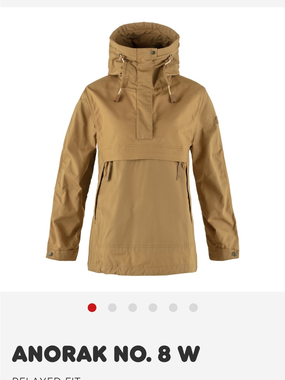 Women’s Fjallraven Anorak No.8, large